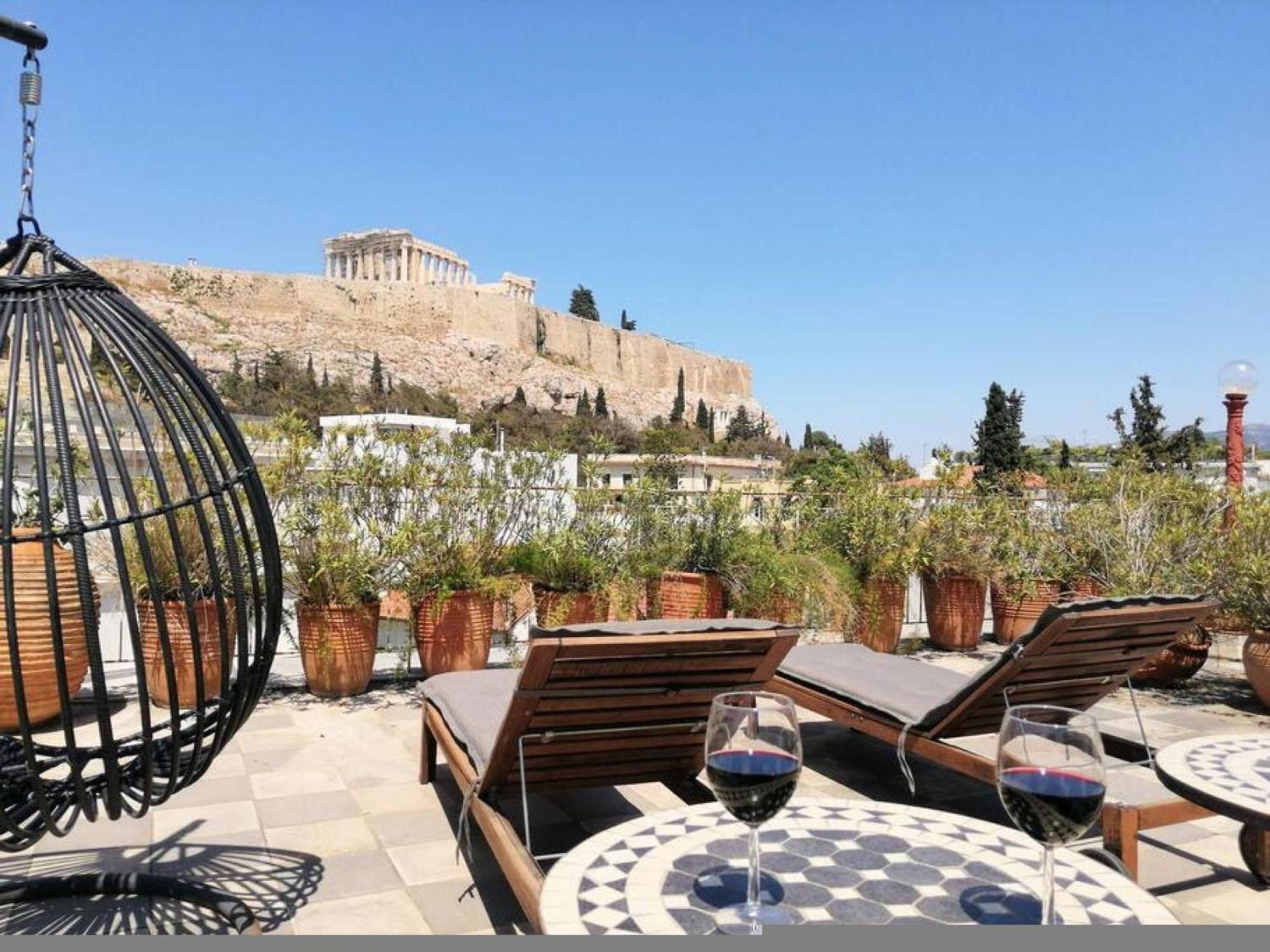 Stunning Acropolis View Apartment Athen Exterior foto