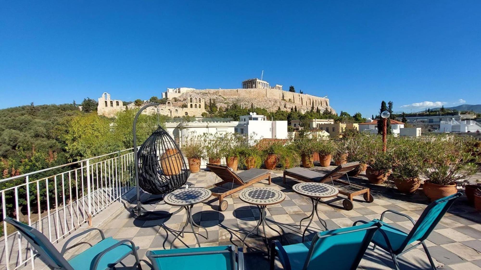 Stunning Acropolis View Apartment Athen Exterior foto