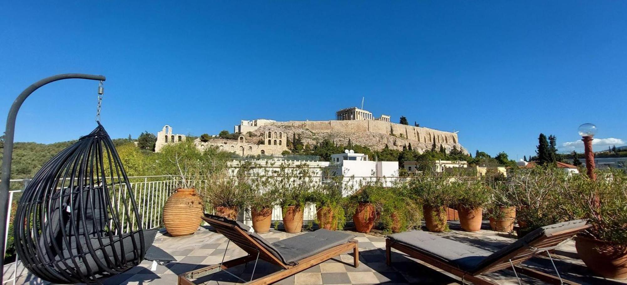 Stunning Acropolis View Apartment Athen Exterior foto